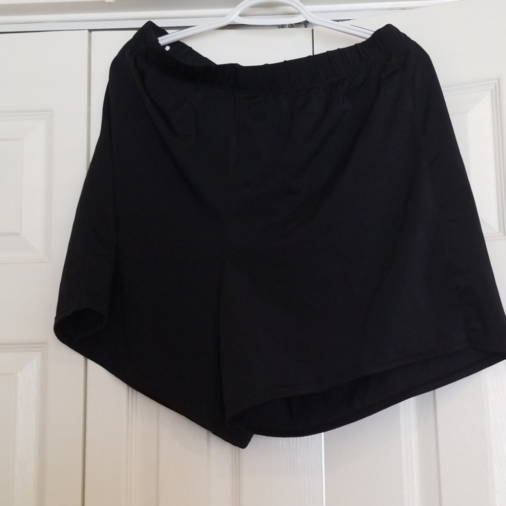 Black swimsuit shorts